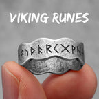 Vintage Nordic Viking Runes Celtic Knot Series Stainless Steel Womens Mens Rings Punk Biker Jewelry Creativity Gift Wholesale