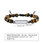 Men Bracelet, Urn Beaded Bracelets,Human or Pet Ashes,Cremation Jewelry for Men,Memorial Jewelry,Sympathy Gift