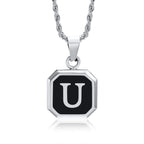 PENDRA Square Twisted Pendant Necklace