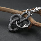 PENDRA Ouroboros 316L Stainless Steel Snake Pendant