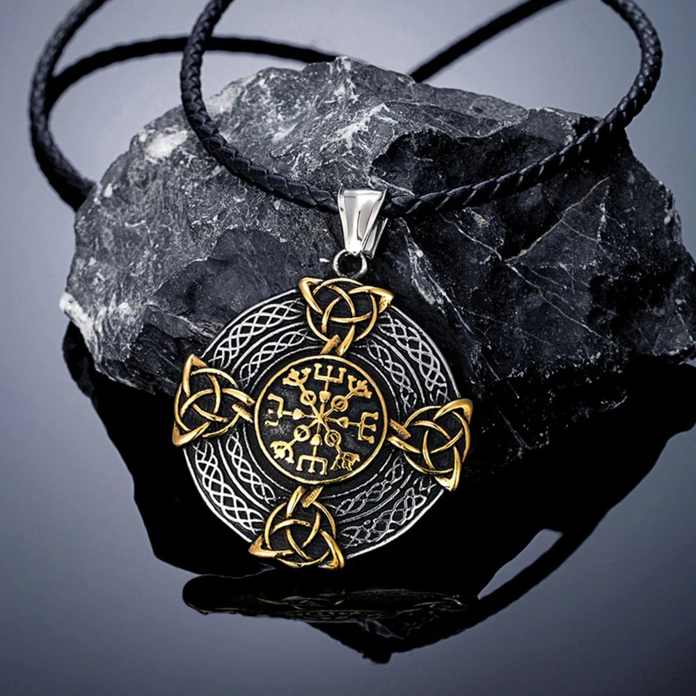 PENDRA Celtic Knot Steel Necklace