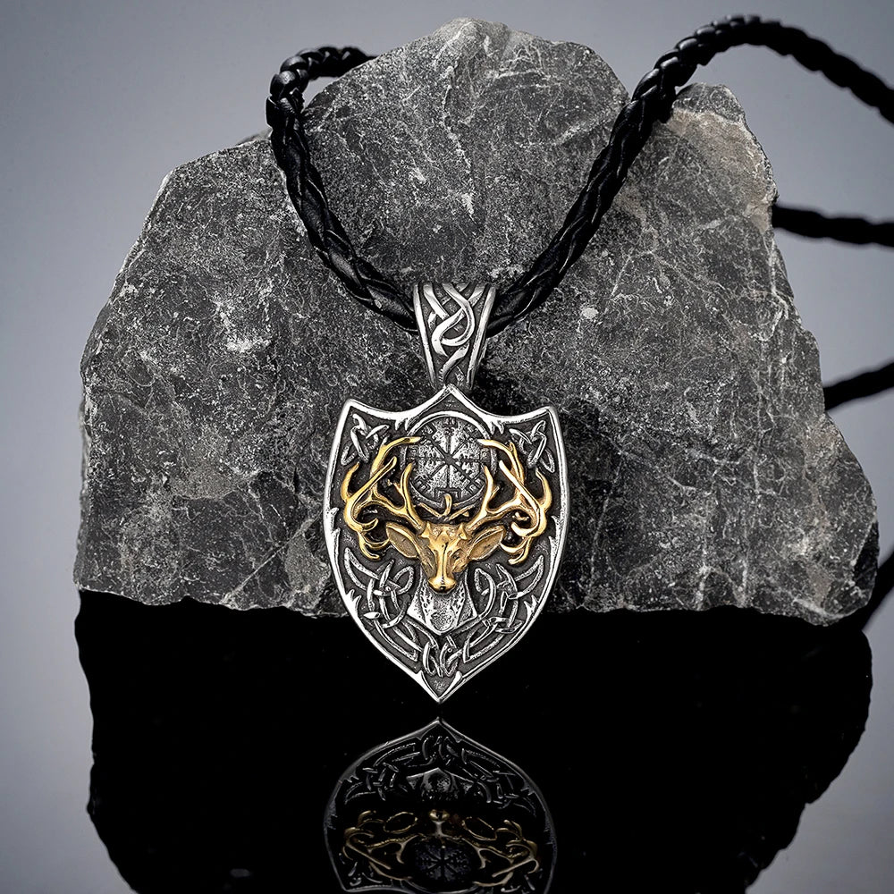 PENDRA Rune Gold Viking Necklace