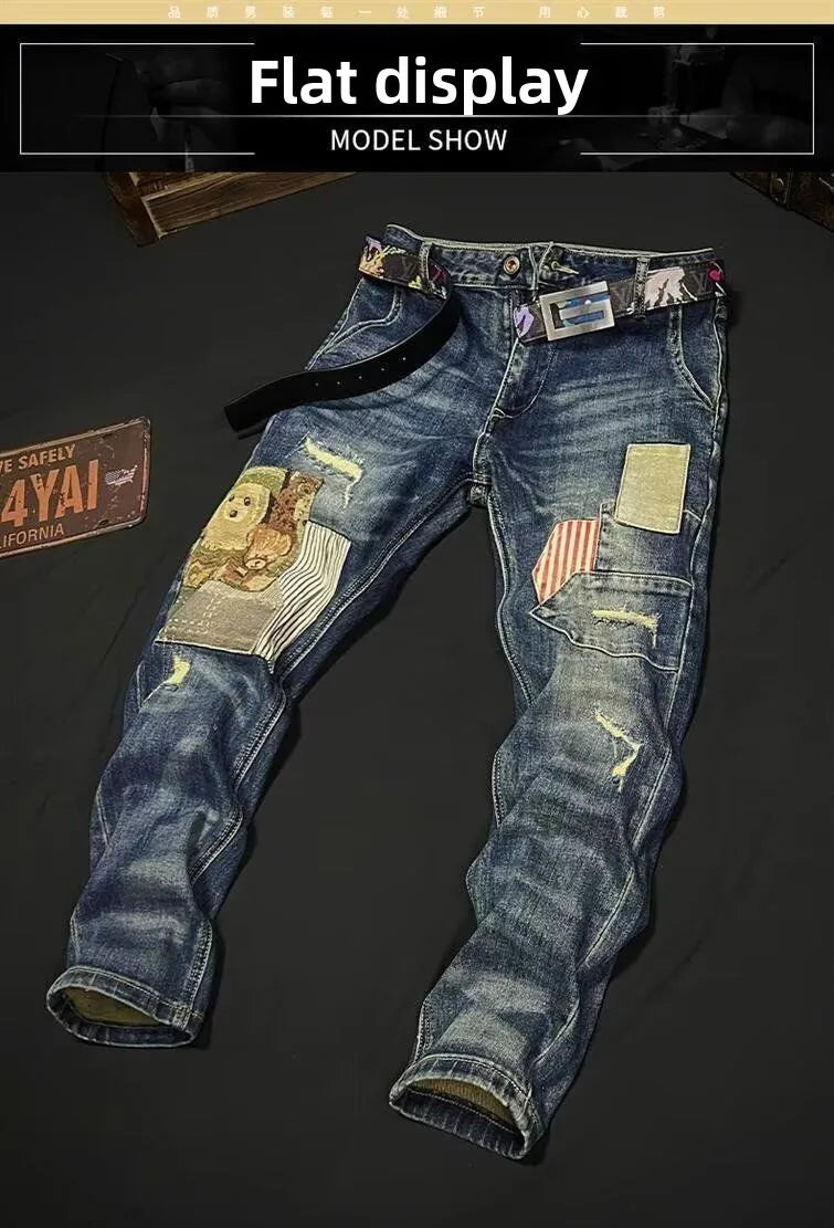 PENDRA Heavy Industry Embroidery Pants
