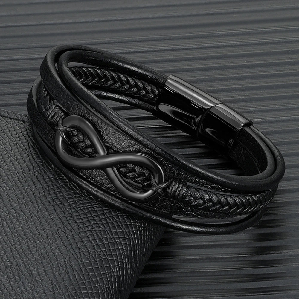 PENDRA Infinity Classic Leather Bracelet
