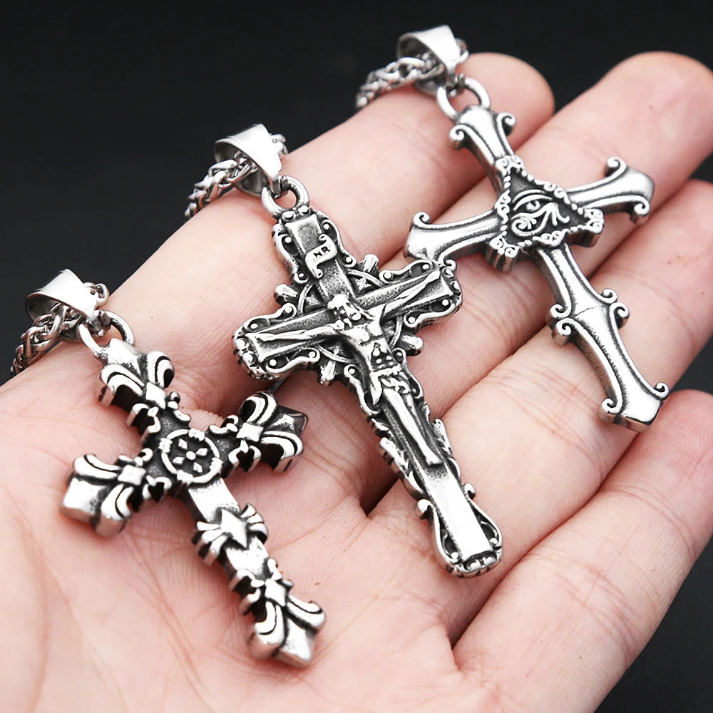 PENDRA Crossforge 316L Stainless Steel Cross Pendant