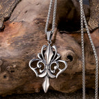 PENDRA Rune Vintage Steel Necklace