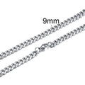 Cuban Link Chain Necklace for Men Women,3 to 7mm Stainless Steel Choker,Basic Jewelry Gift