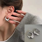 PENDRA Liquid Lava Sterling Silver Earrings