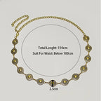 PENDRA Galais Metal Western Punk Waist Chain Belt