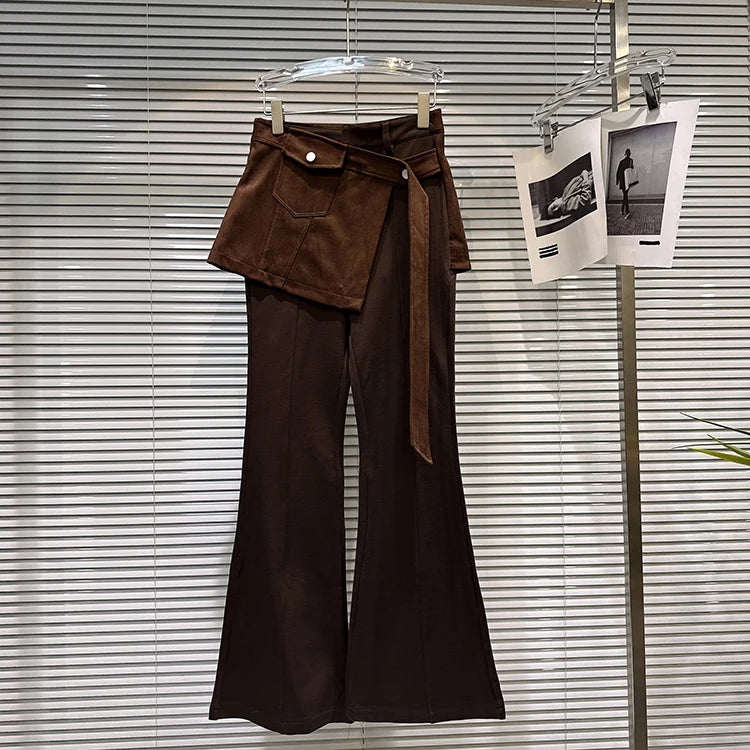 PENDRA Micro Flared Fake Two Pants