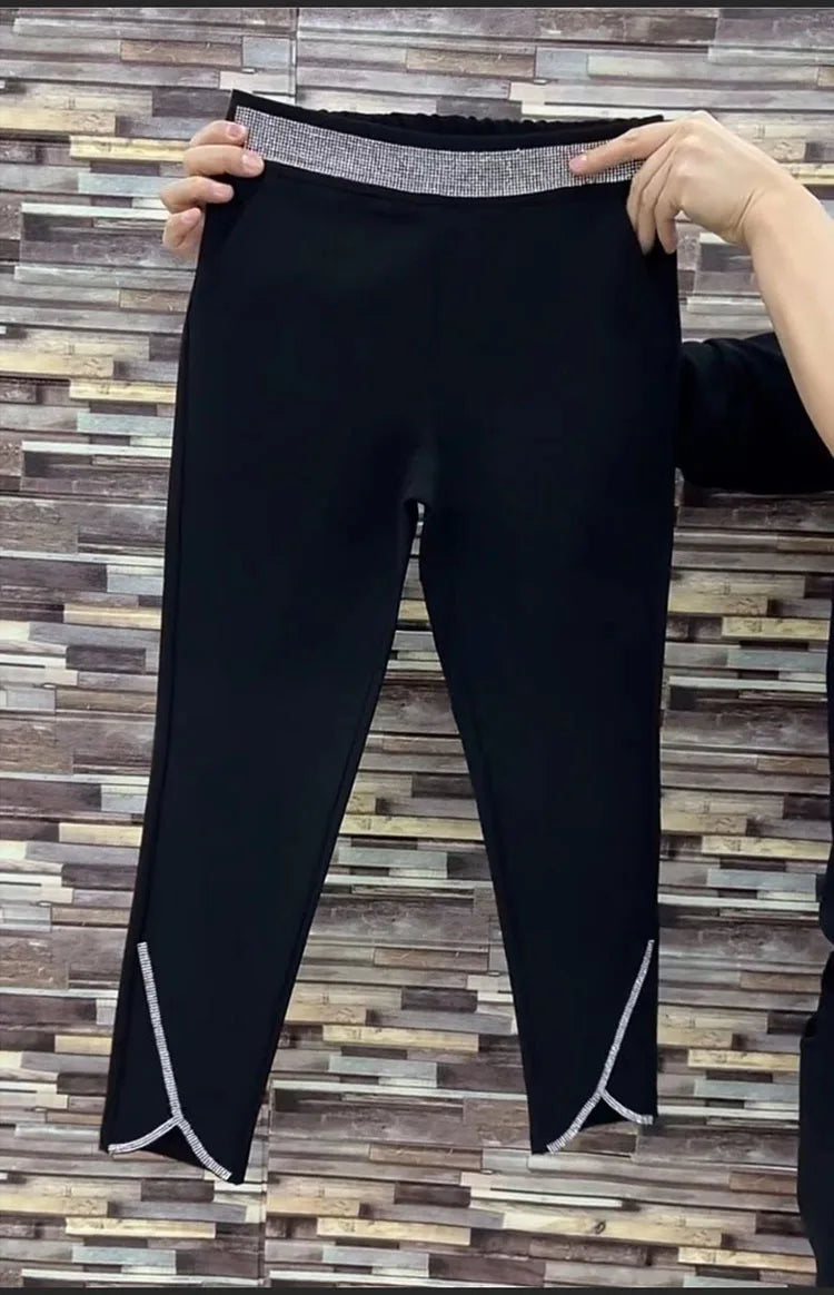 PENDRA Wide Leg Waist Diamond Pants