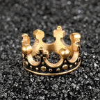 PENDRA Royal Crown Rock Steel Ring