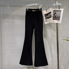PENDRA Micro Flared Velvet Pants