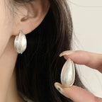 PENDRA Sterling Silve Matte Earrings