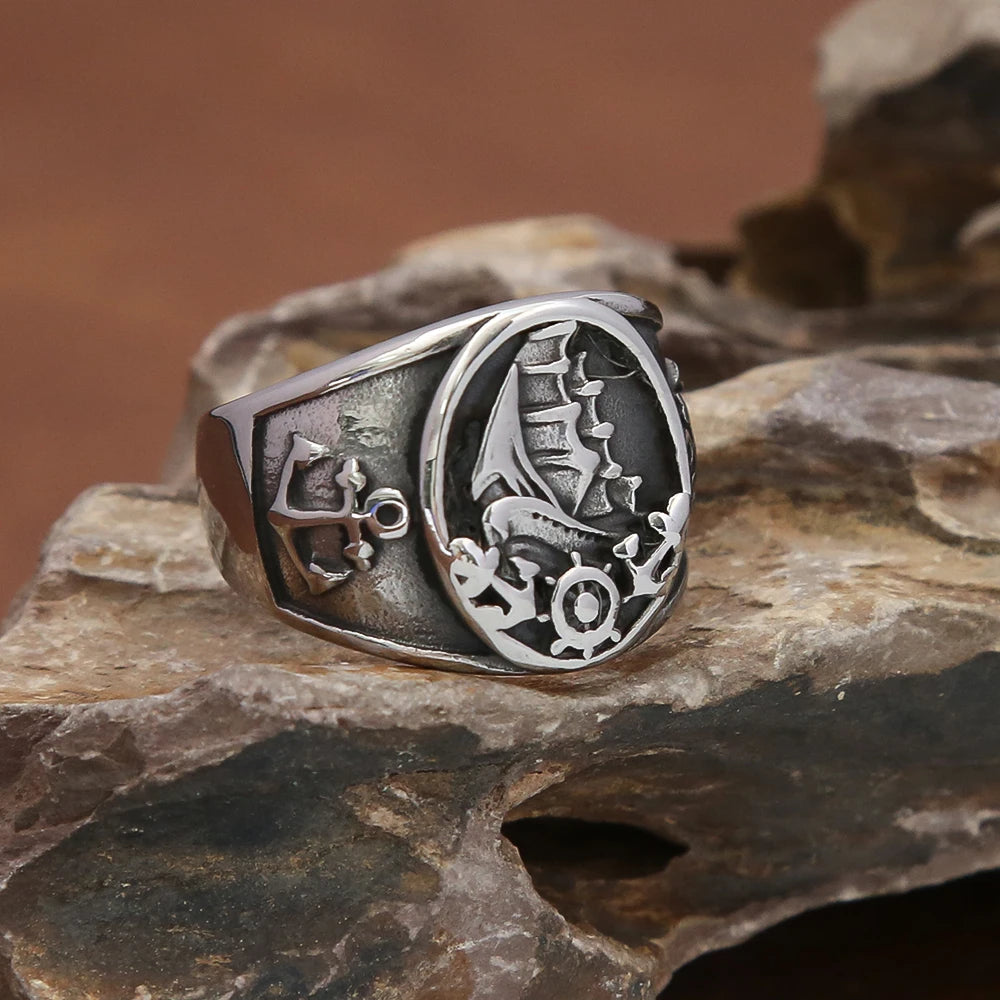 PENDRA Piratevessel Nordic Sailboat Pirate Ring