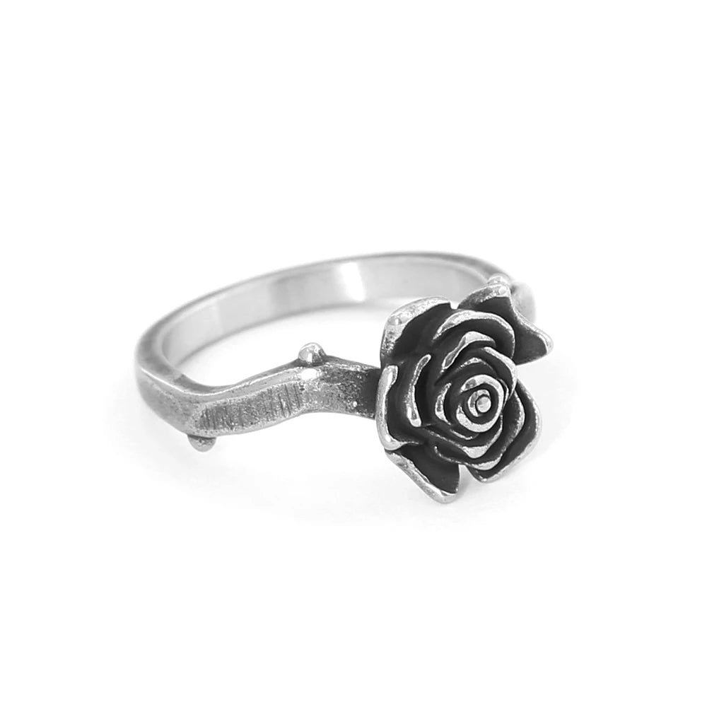 PENDRA Blackrose Vintage Black Rose Ring