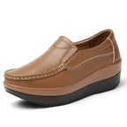 PENDRA Leather Sports Platform Shoes