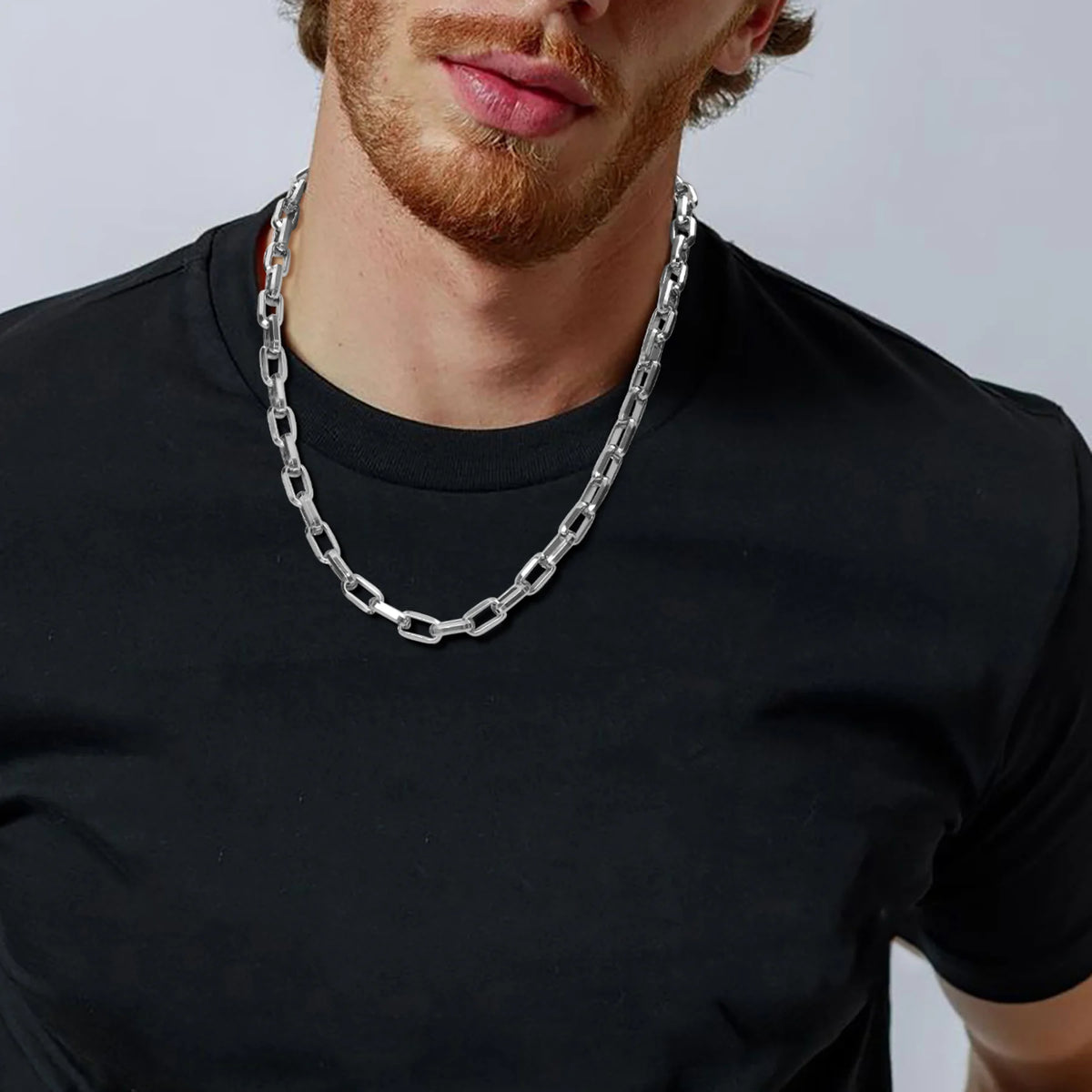 PENDRA Square Rectangle Chain Necklace