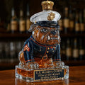 Patriotic U.S. Marine Corps Bulldog Decanter, Ideal 250th Anniversary Gift for Veterans