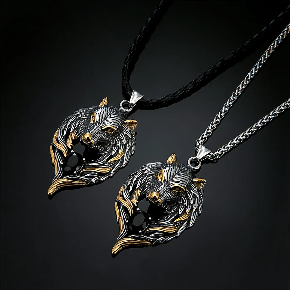 PENDRA Wolf Black Necklace