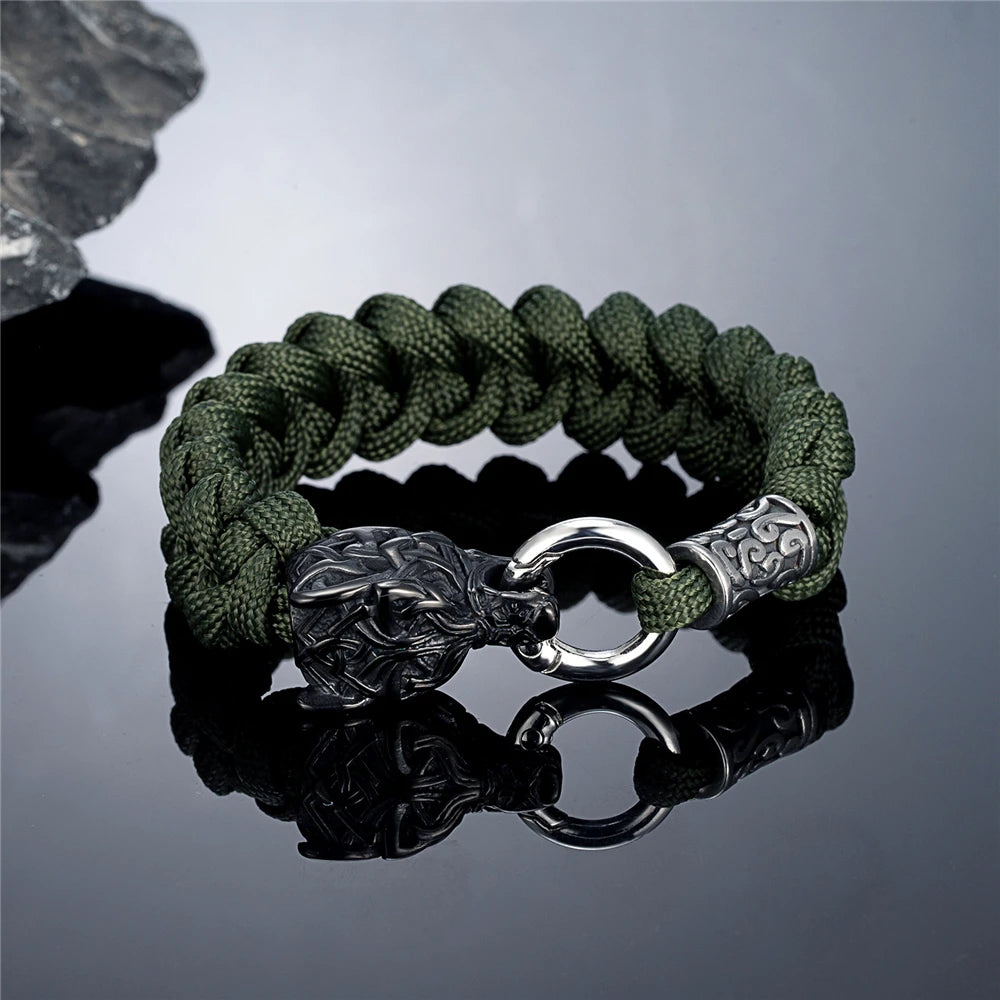 PENDRA Celtic Knot Rune Steel Bracelet