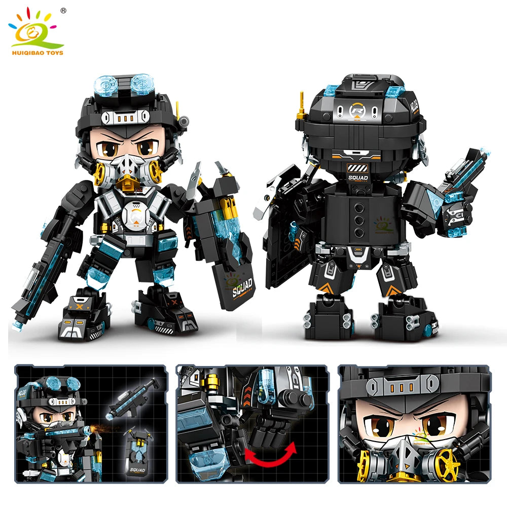 PENDRA Military Mecha Swat Building Set