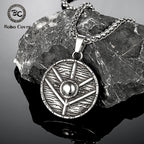 PENDRA Rune Compass Pendant Necklace