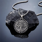 PENDRA Tree Life Rune Viking Necklace
