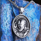 PENDRA Catholic Padre Pio Steel Necklace