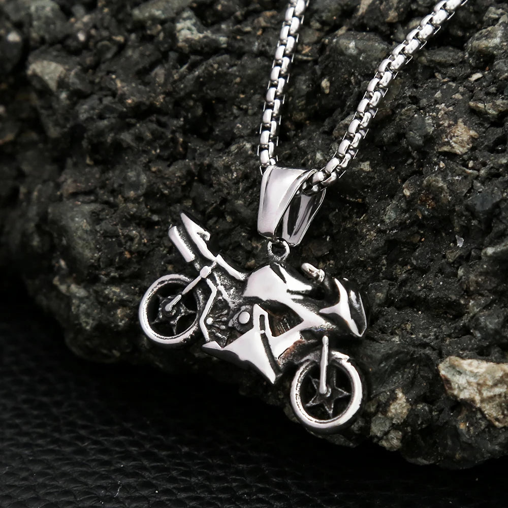 PENDRA Motorguard Vintage Motorcycle Pendant