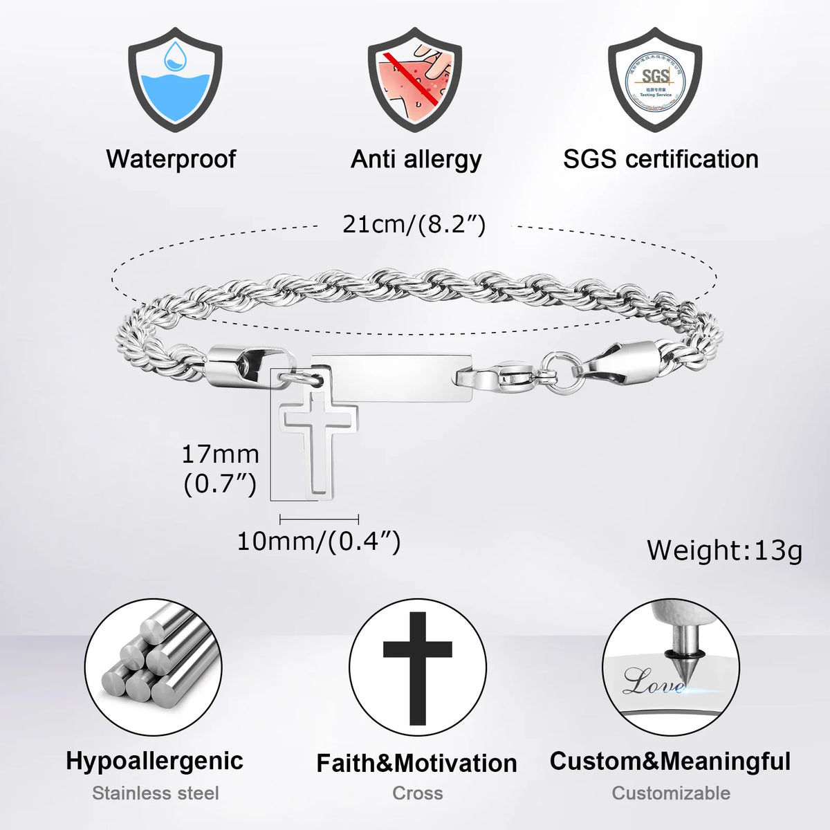 PENDRA Cross Customized Bracelet