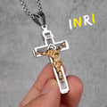 PENDRA Jesus Cross Religion Steel Necklace