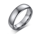 Engrave Tungsten Carbide Wedding Ring for Men Women,Scratch Resistant Waterproof Custom Ring,Valentine's Day Gift