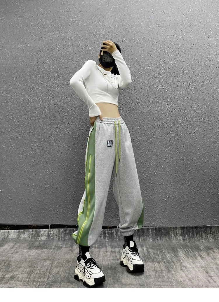 PENDRA Side Color Blocked Pants