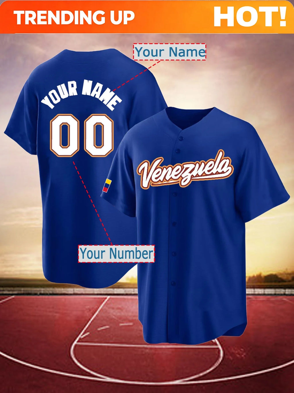 PENDRA Name Embroidery Wea Jersey