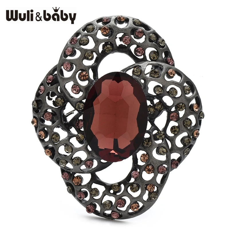 PENDRA Florielle6 Crystal Brooch