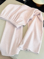 Thick and Gentle Pink Soft Sports Pants Women in Winter New High Waist Slim and Comfortable Versatile Casual Floor Pants