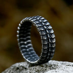 PENDRA Dragonscale Punk Stainless Steel Dragon Scale Ring