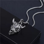 PENDRA Dragonskull Vintage Flying Dragon Skull Pendant