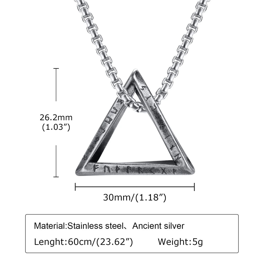 PENDRA Rune Norse Futhark Necklace