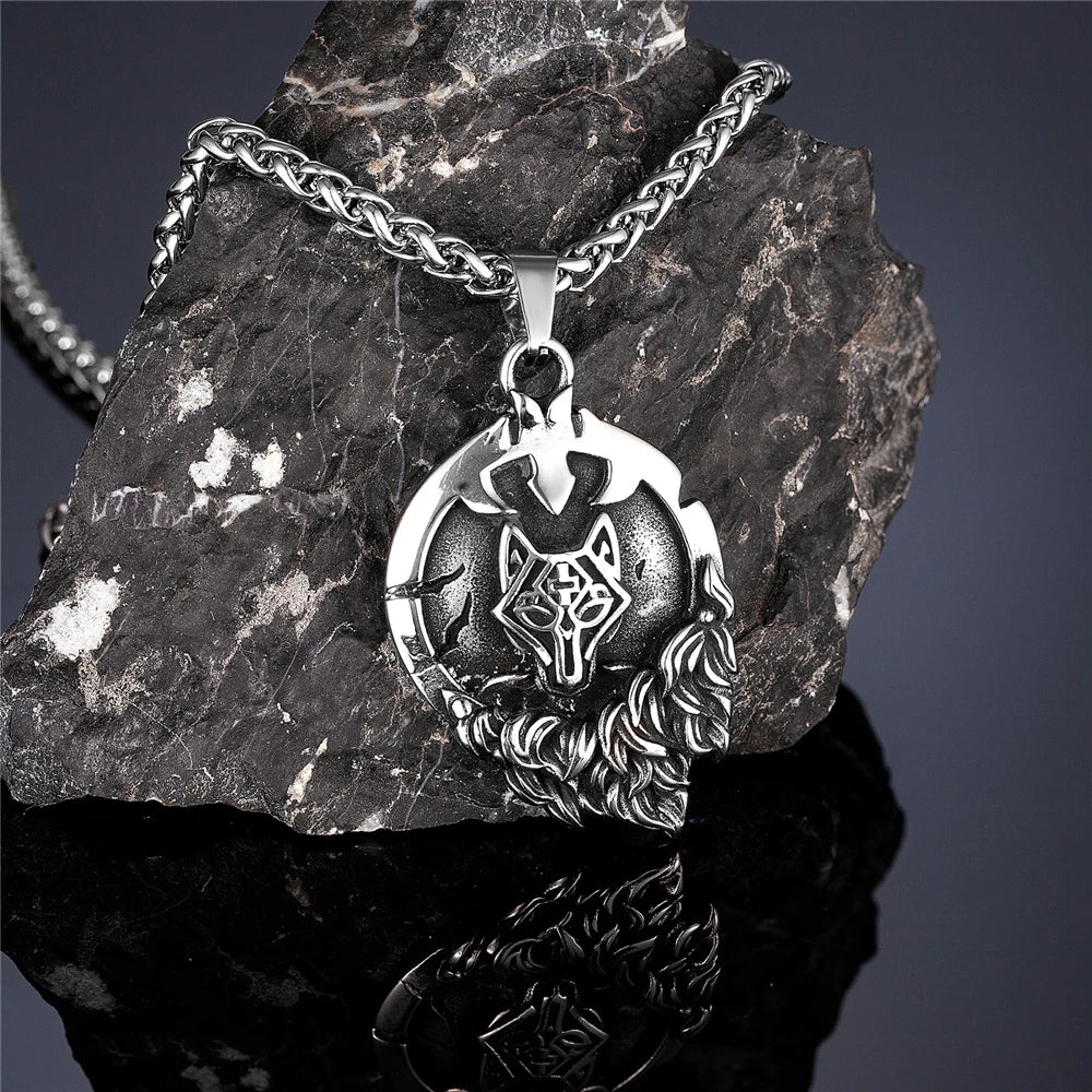 PENDRA Wolf Norse Punk Necklace