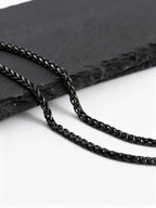 PENDRA Wheat Black Chain Necklace