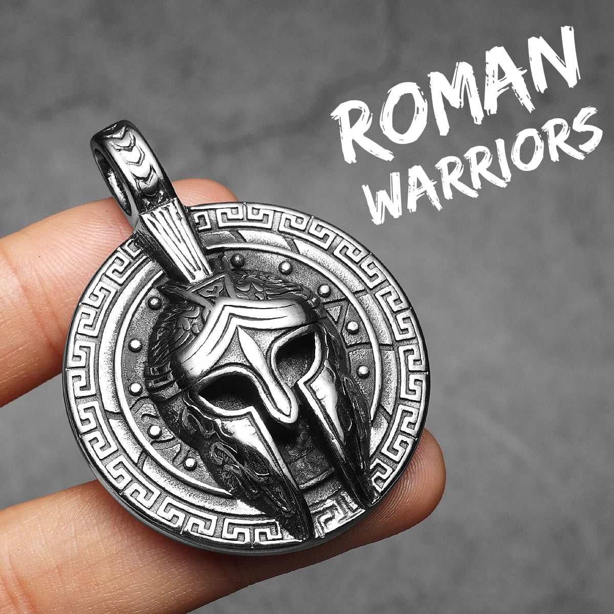 PENDRA Roman Warriors Steel Necklace
