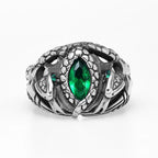 Devil's Eye Gemstone Snake Animal Stainless Steel Mens Womens Rings Punk Trendy For Male Biker Jewelry Creativity Gift Wholesale