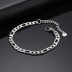 PENDRA Textured Figaro Bracelet