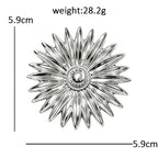 PENDRA Daisyelle Metal Daisy Brooch