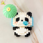 PENDRA Cute Panda Micro Building Set