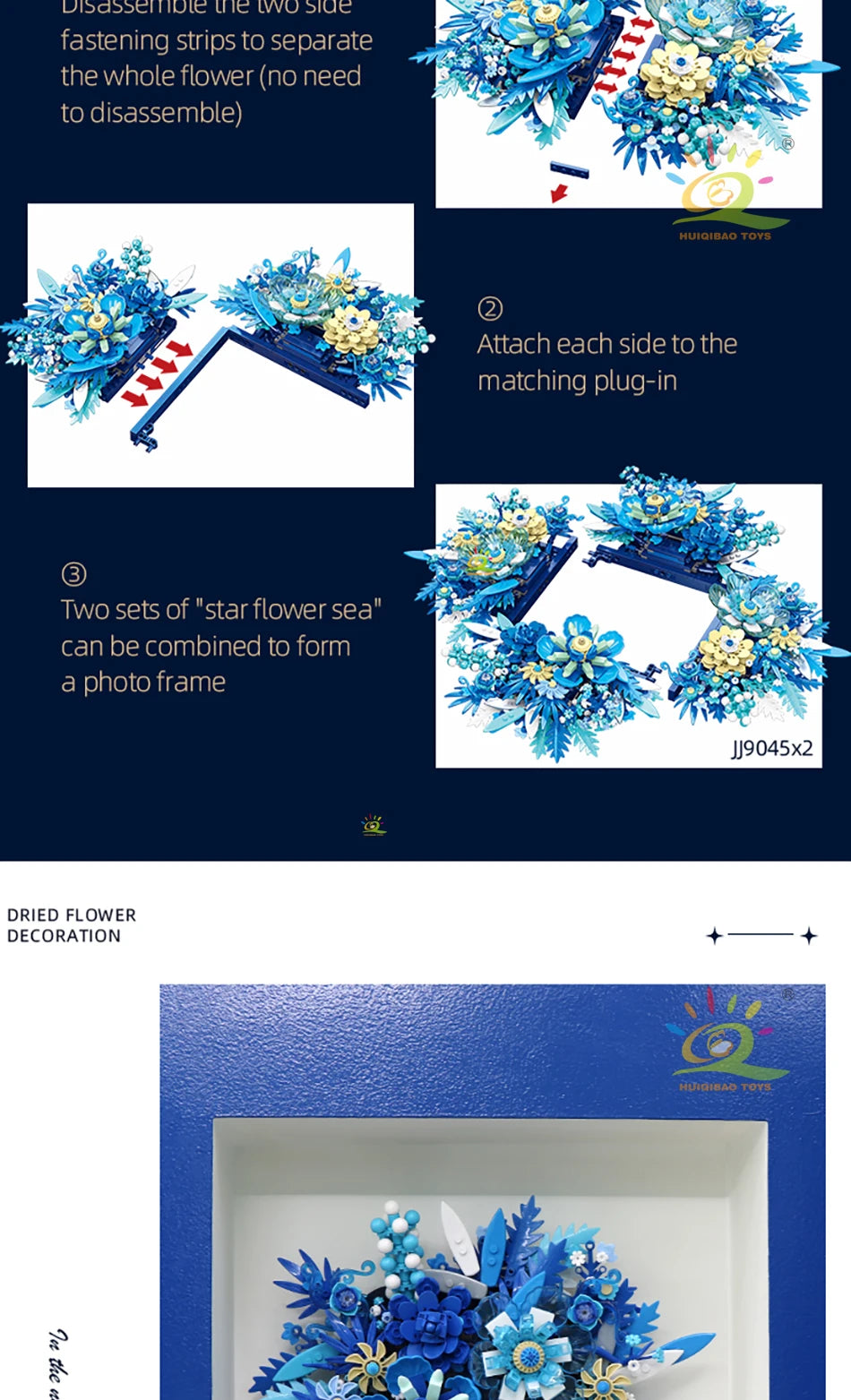PENDRA Flores Bouquet Floral Building Set