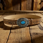 PENDRA Velaara Leather D-Buckle Western Luxury Belt