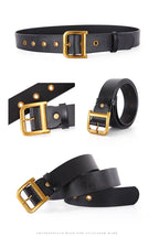 PENDRA Celeseva Leather D-Buckle Elegant Belt